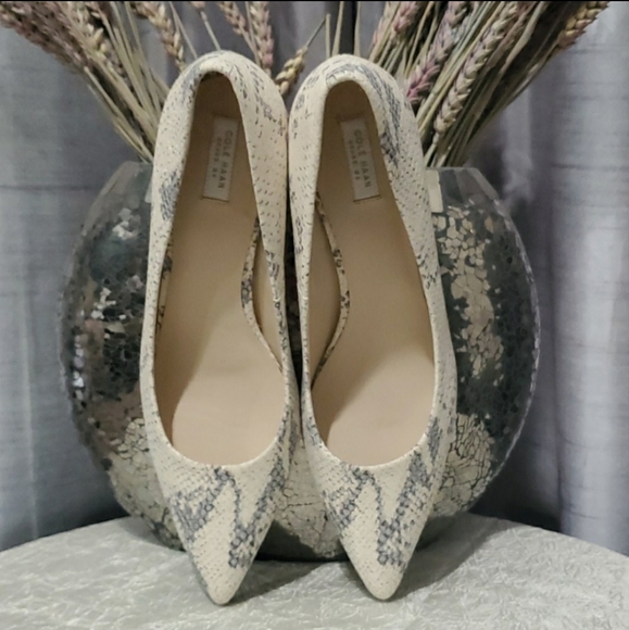 COLE HAAN VESTA PUMP SNAKE PRINT LEATHER S… - Picture 9 of 12